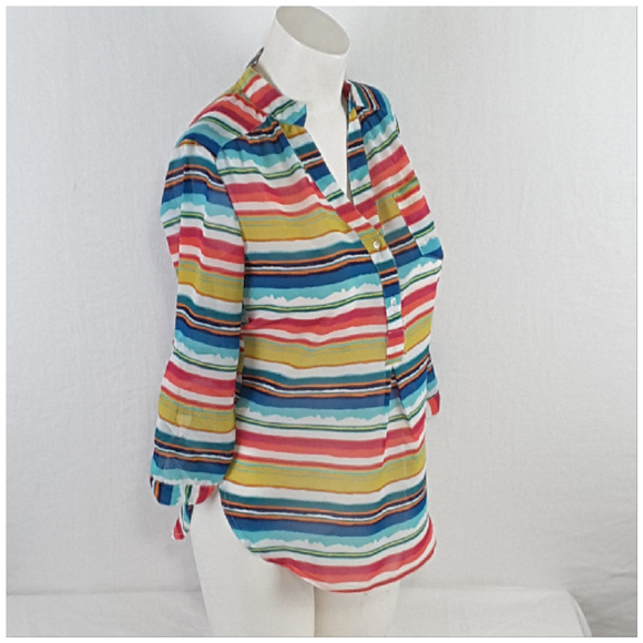 TRUTH, Watercolor Stripes Top, size Small - Picture 2 of 8